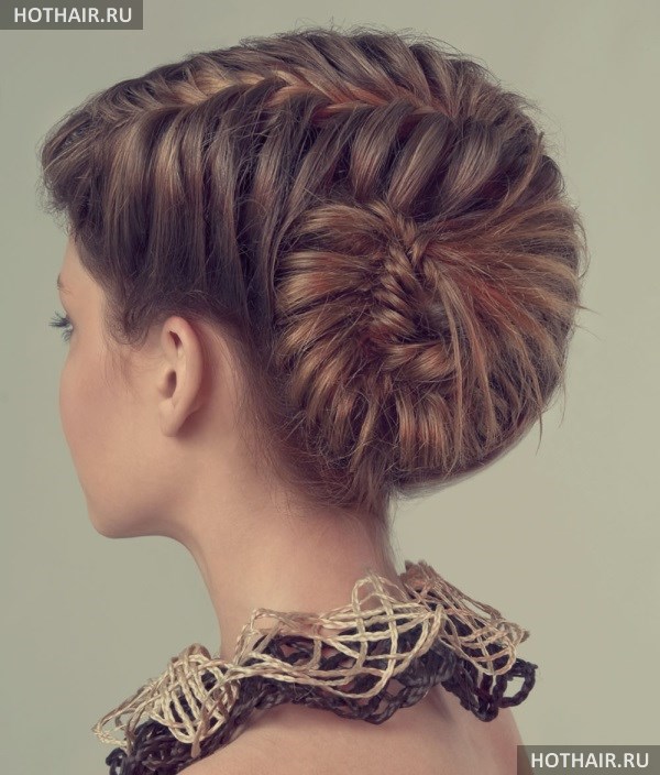 прически с косой на длинные волосы