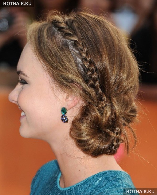 прически с косой на длинные волосы