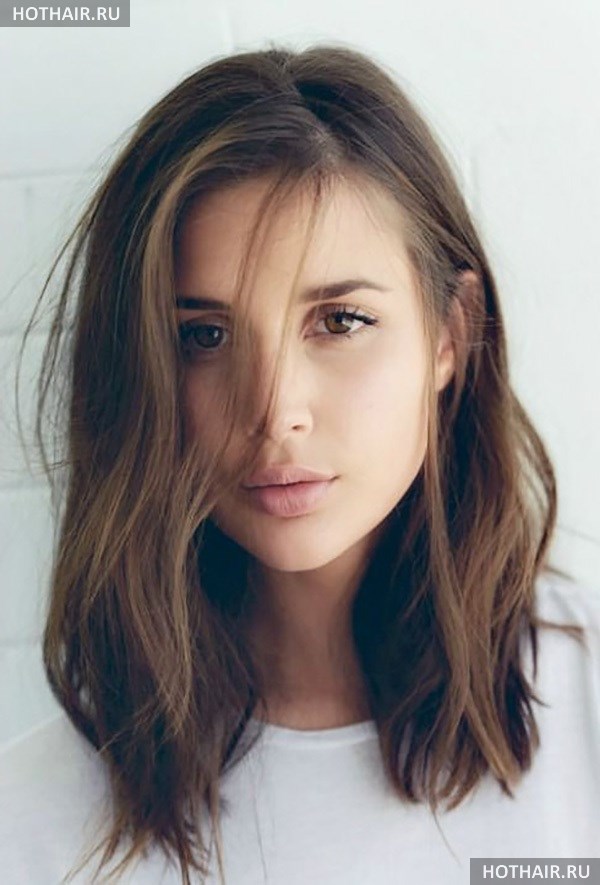 Стрижка одной длины на длинные волосы. Стрижка боб на длинные волосы