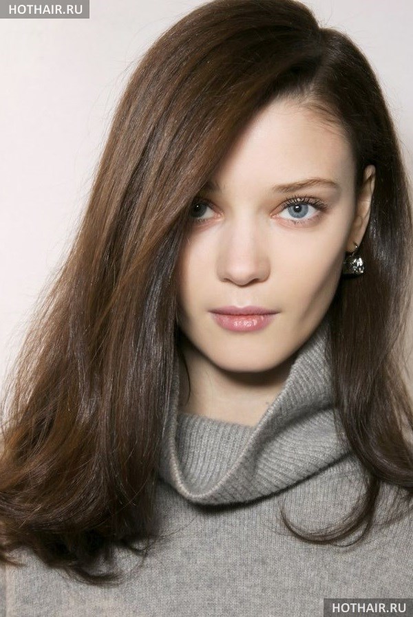 Стрижка одной длины на длинные волосы. Стрижка боб на длинные волосы