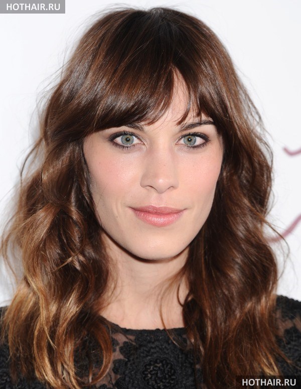 челки для длинных волос