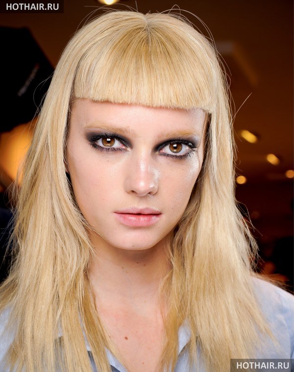 челки для длинных волос