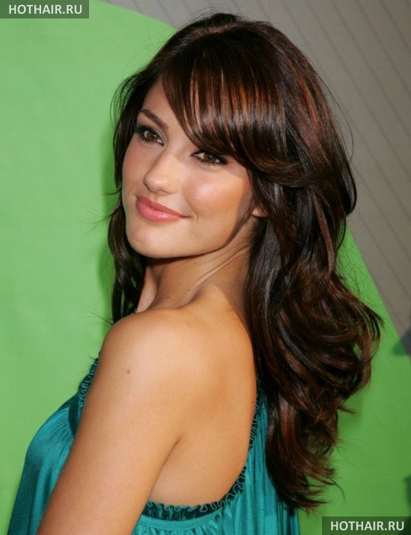 челки для длинных волос