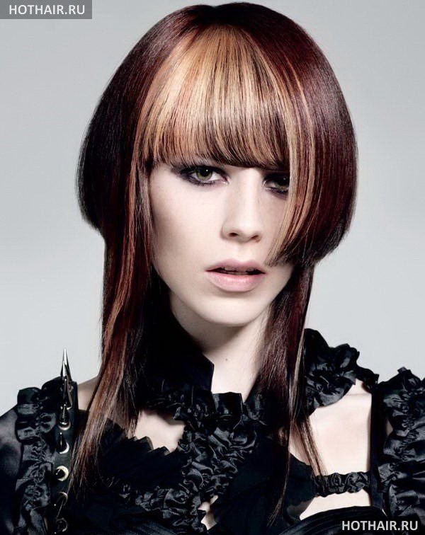 челки для длинных волос