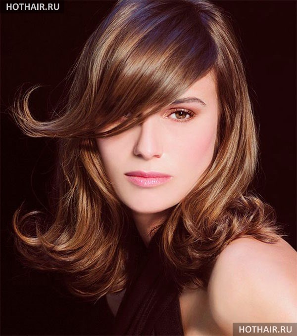 челки для длинных волос