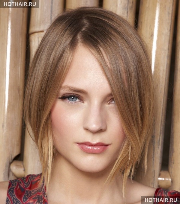 женские стрижки без челки