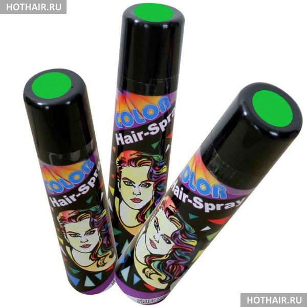 Спрей-краска для волос, смываемая водой