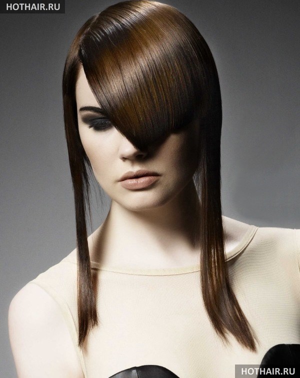 Виды асимметричных челок