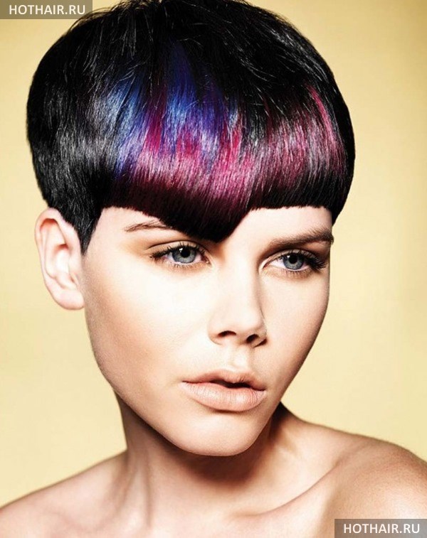 Виды асимметричных челок