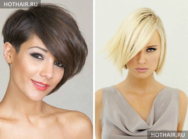 Виды асимметричных челок