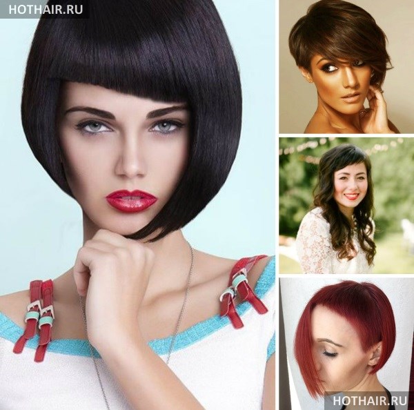 Виды асимметричных челок
