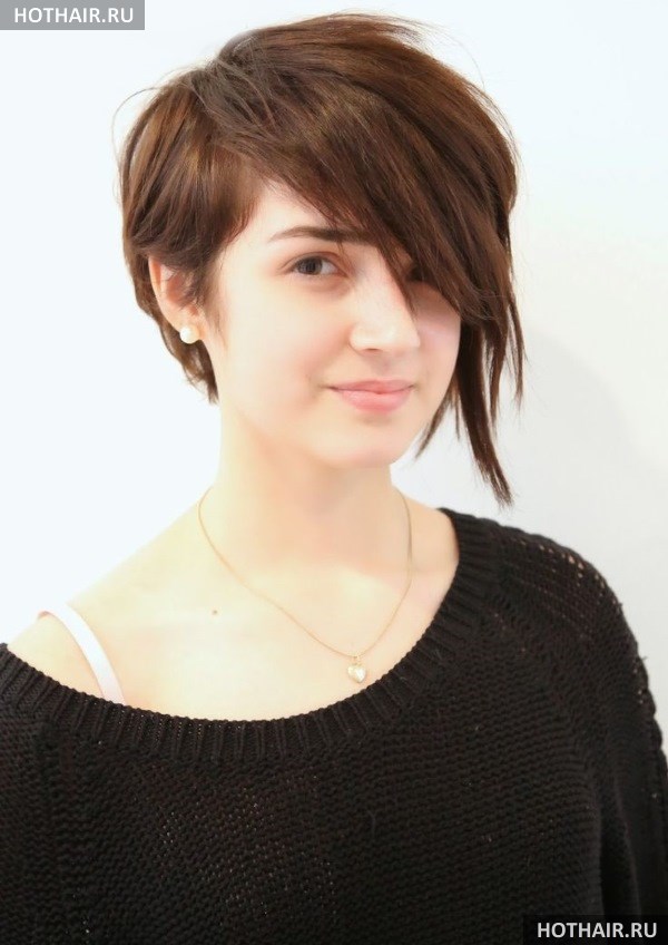 Виды асимметричных челок