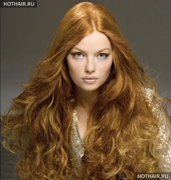 оттенки рыжего цвета волос