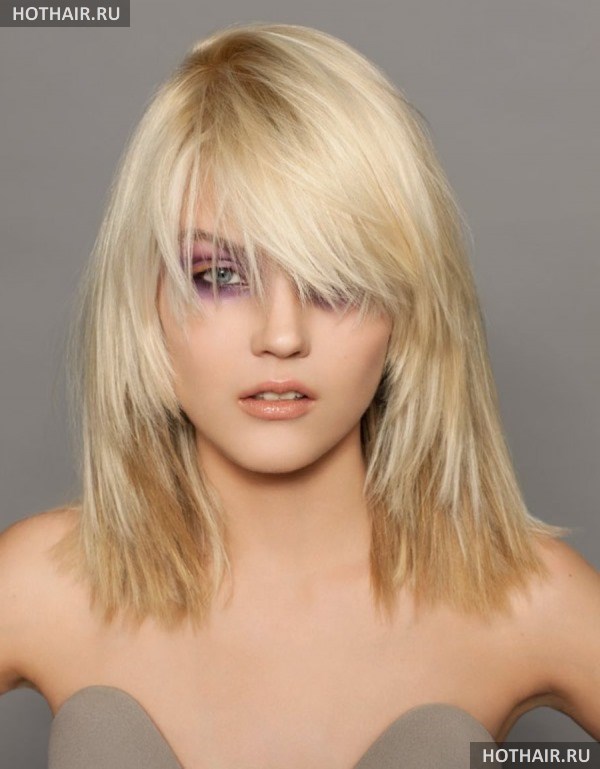 стрижки для средних тонких волос
