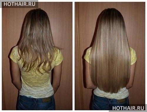 французское наращивание волос