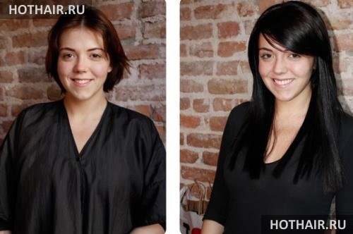 холодное наращивание волос