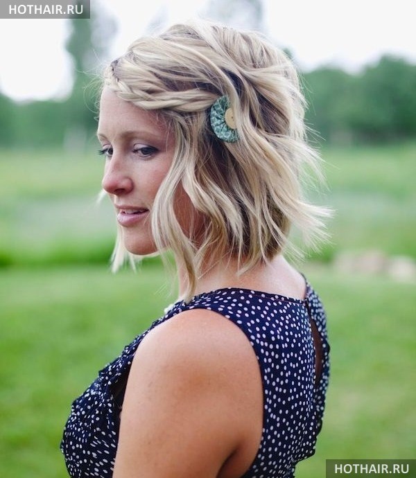 прически на каждый день на короткие волосы