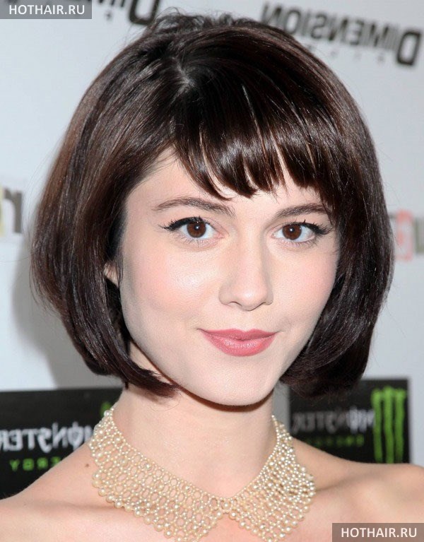 стрижки с короткой челкой