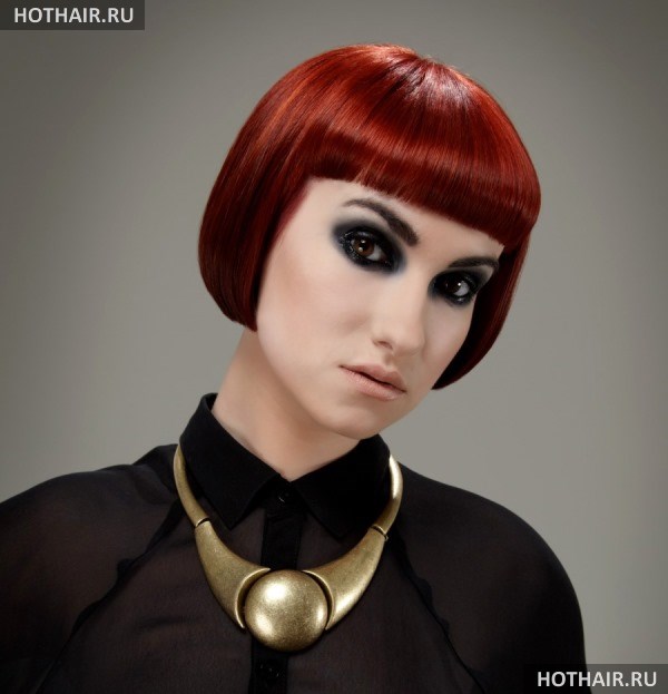 стрижки с короткой челкой