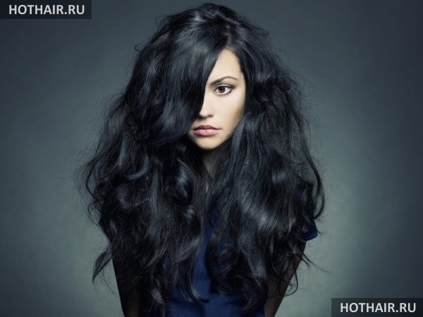 Как покрасить волосы в черный цвет без краски?