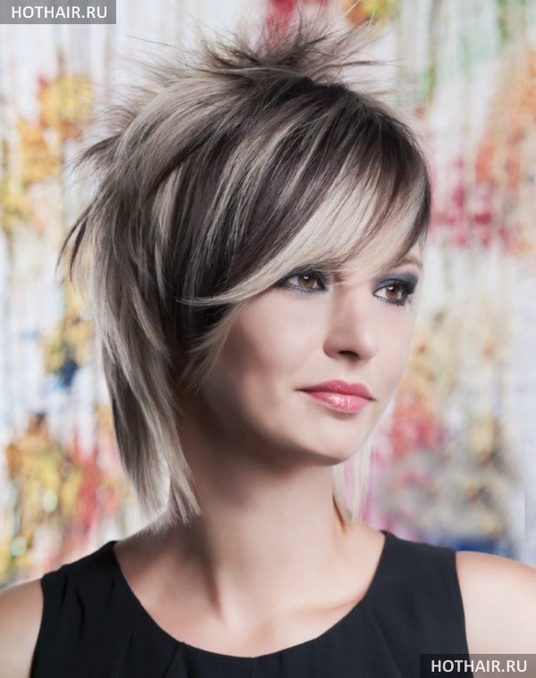 Женские креативные стрижки на короткие волосы