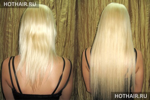 микрокапсульное наращивание волос