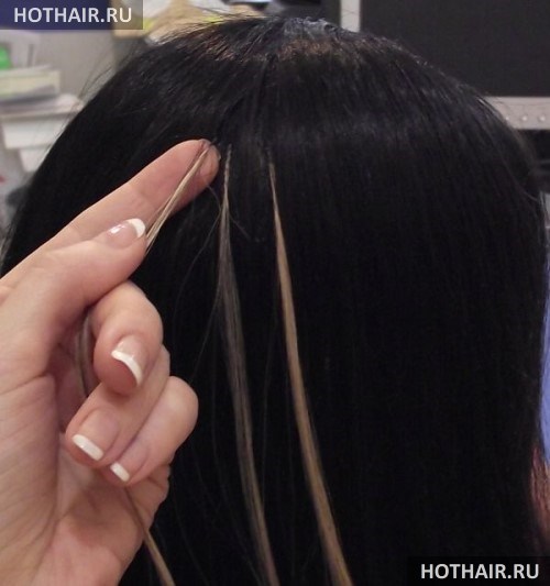 микрокапсульное наращивание волос