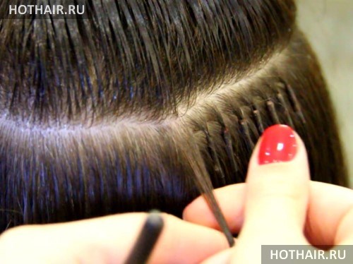 бескапсульное наращивание волос
