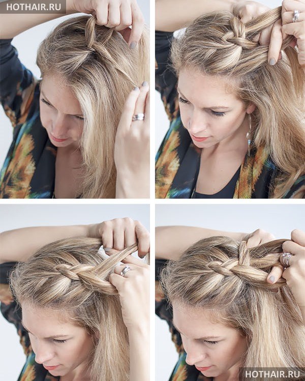 косы на длинные волосы своими руками