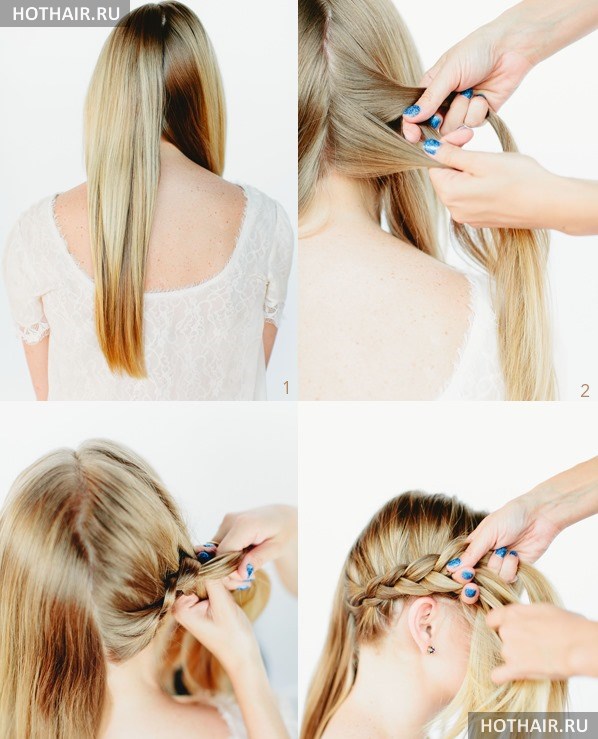 косы на длинные волосы своими руками