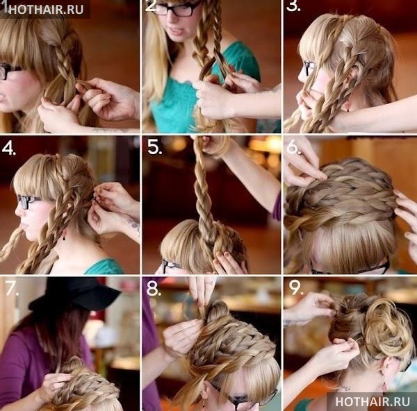 косы на длинные волосы своими руками