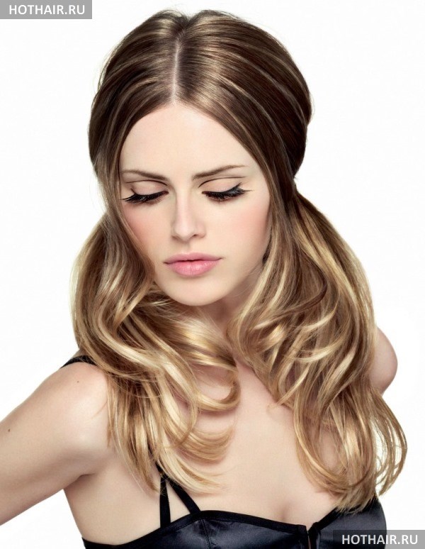 колорирование на русые волосы