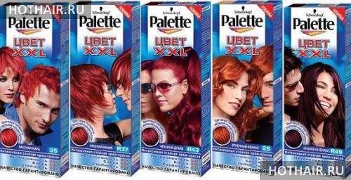 краска для волос рыжих цветов