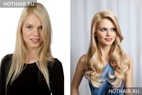 типы прядей для наращивания волос