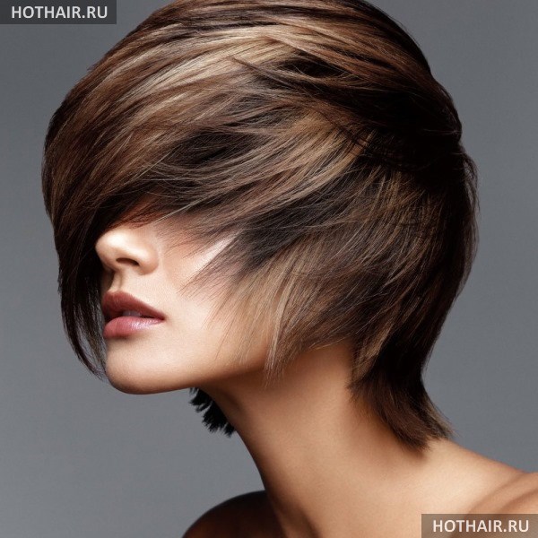 калифорнийское мелирование на русые волосы