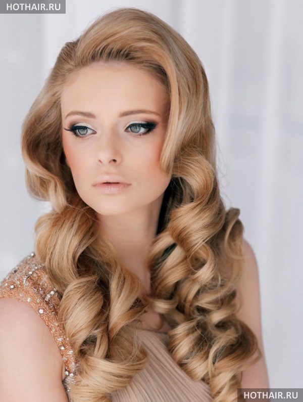 укладка длинных волос