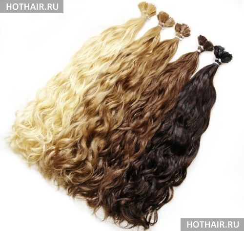 подбор прядей для наращивания волос