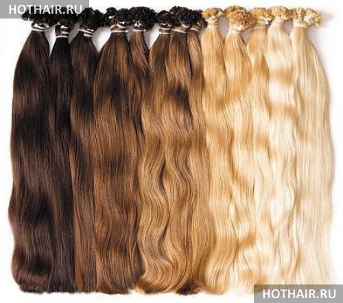 подбор прядей для наращивания волос