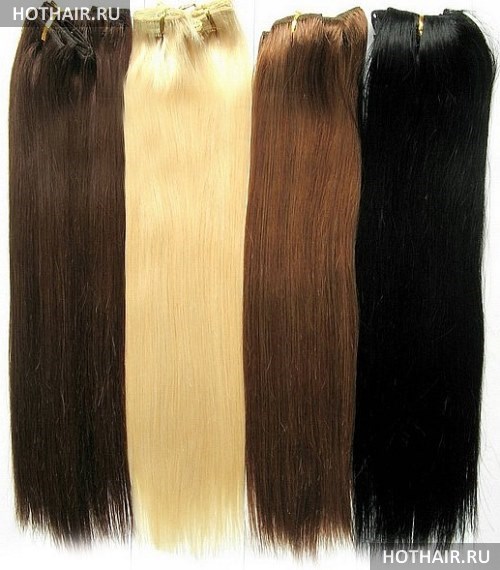 подбор прядей для наращивания волос