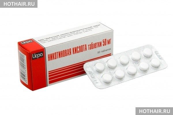Никотиновая кислота в таблетках для роста волос