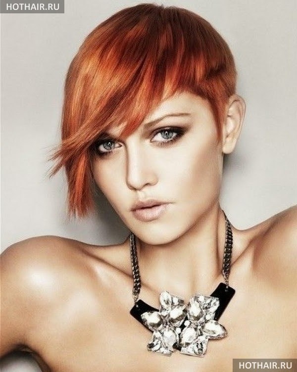 мелирование на рыжие волосы