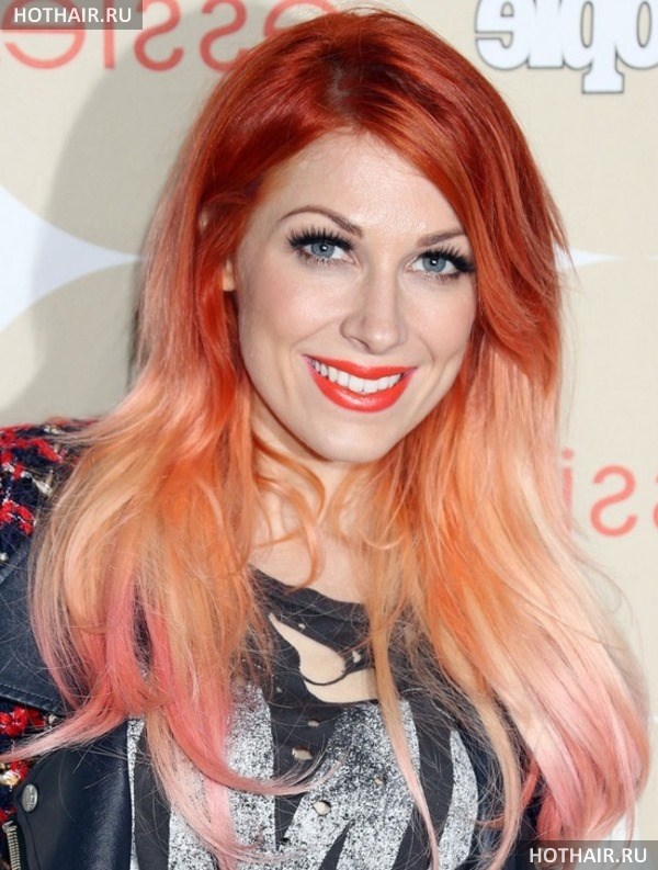 мелирование на рыжие волосы