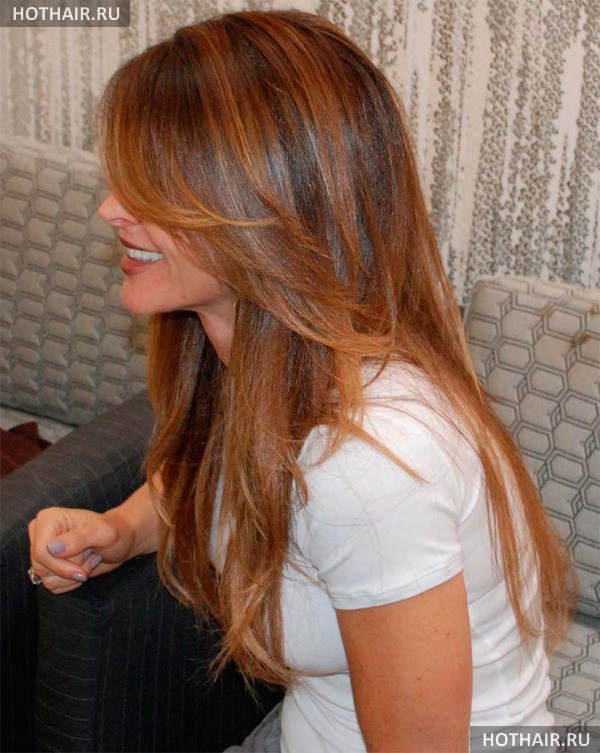 мелирование на рыжие волосы