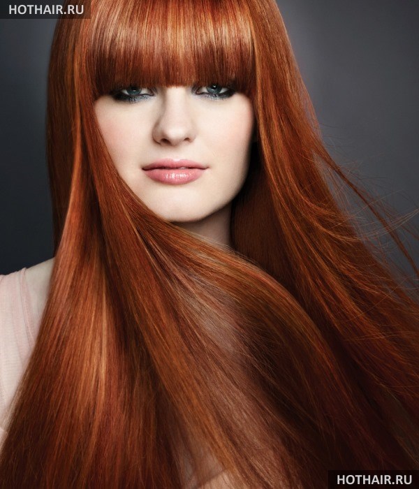 мелирование на рыжие волосы