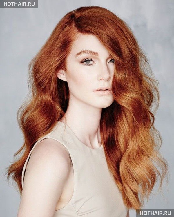 мелирование на рыжие волосы