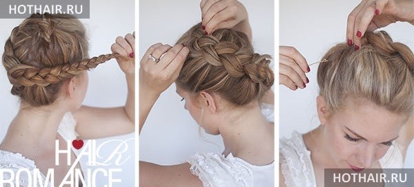 прическа на средние волосы