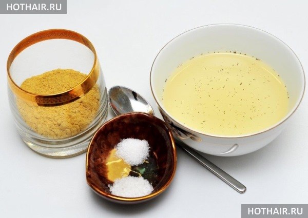 коньячная маска для волос