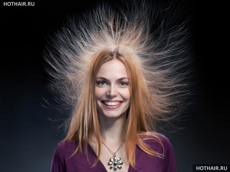 от чего электризуются волос? 