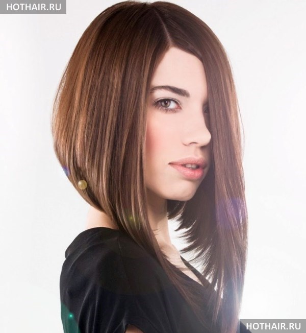 Модные стрижки на длину ниже плеч