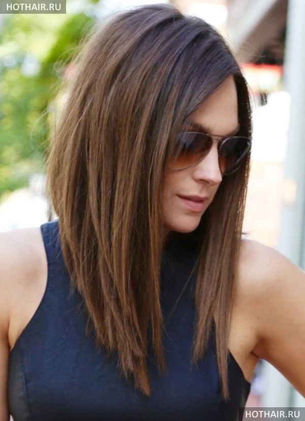 Модные стрижки на длину ниже плеч